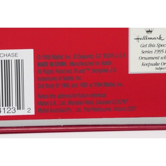 Mattel Happy Holidays Special Edition 1995 Barbie Doll NRFB - Picture 8 of 9